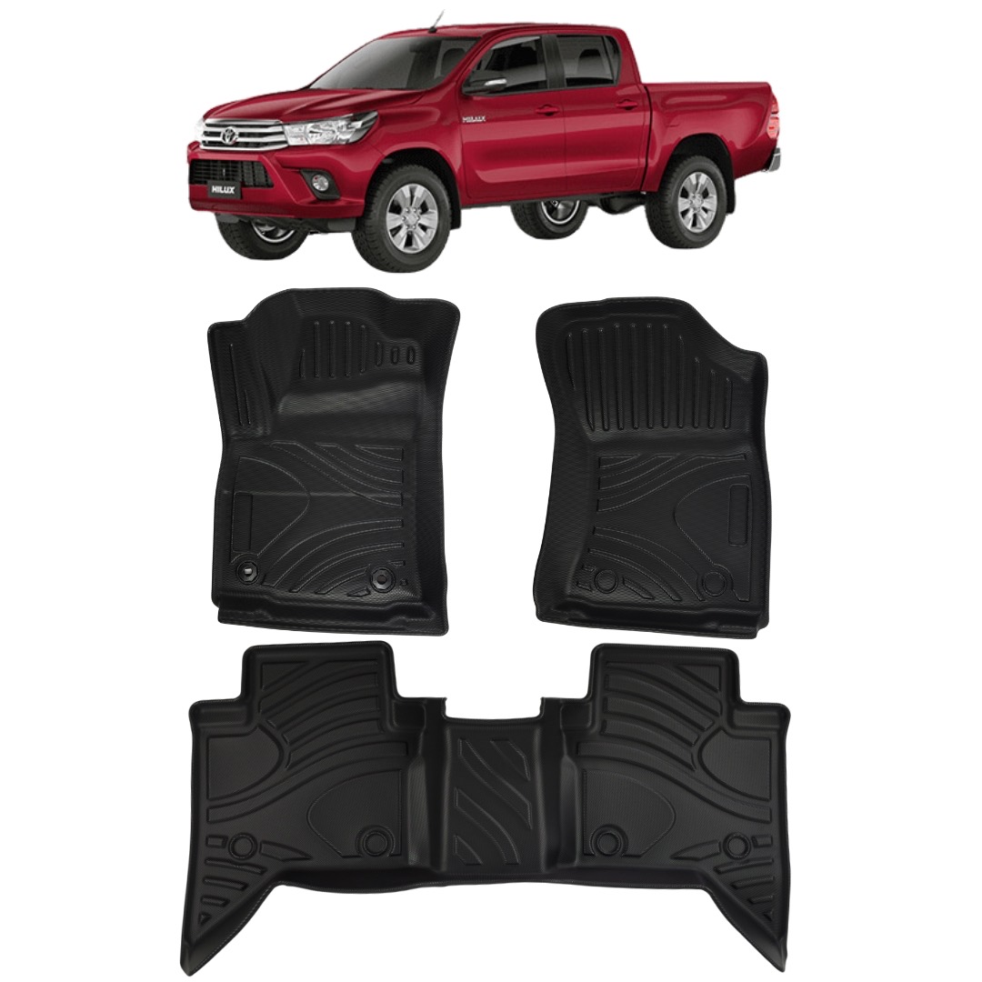 Jogo de Tapetes Bandeja Hilux 2016 a 2026